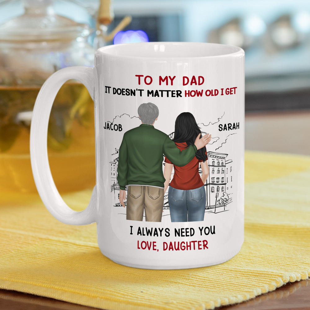 I Always Need You Mom Version 2 - Personalized Custom Coffee Mug