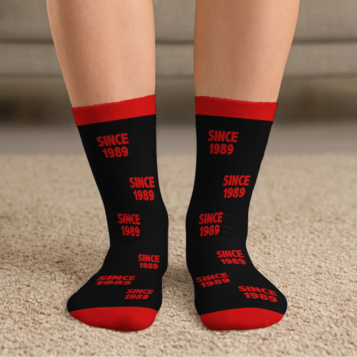 Together Forever - Personalized Custom Crew Socks