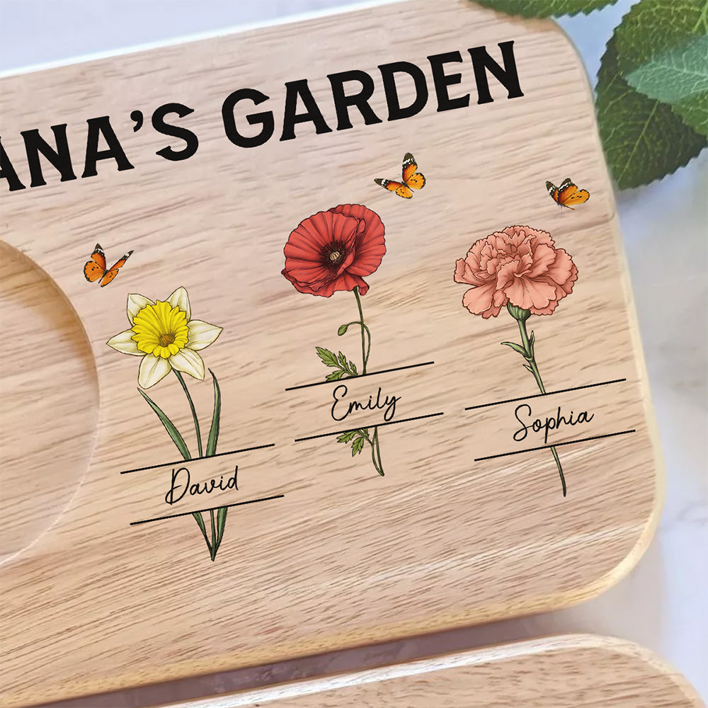 Grandma Garden - Personalized Custom Wooden Treat Board