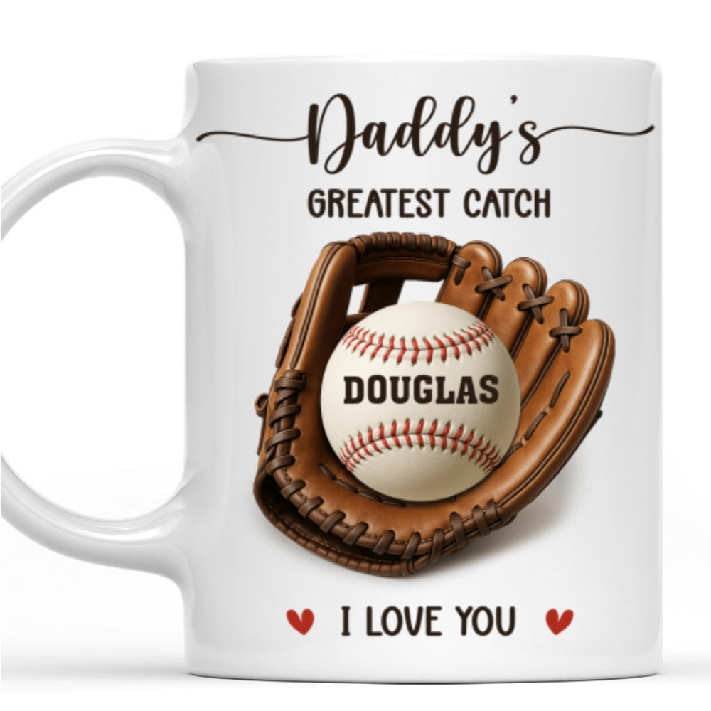 Baseball Dad - Personalized Custom Coffee Mug