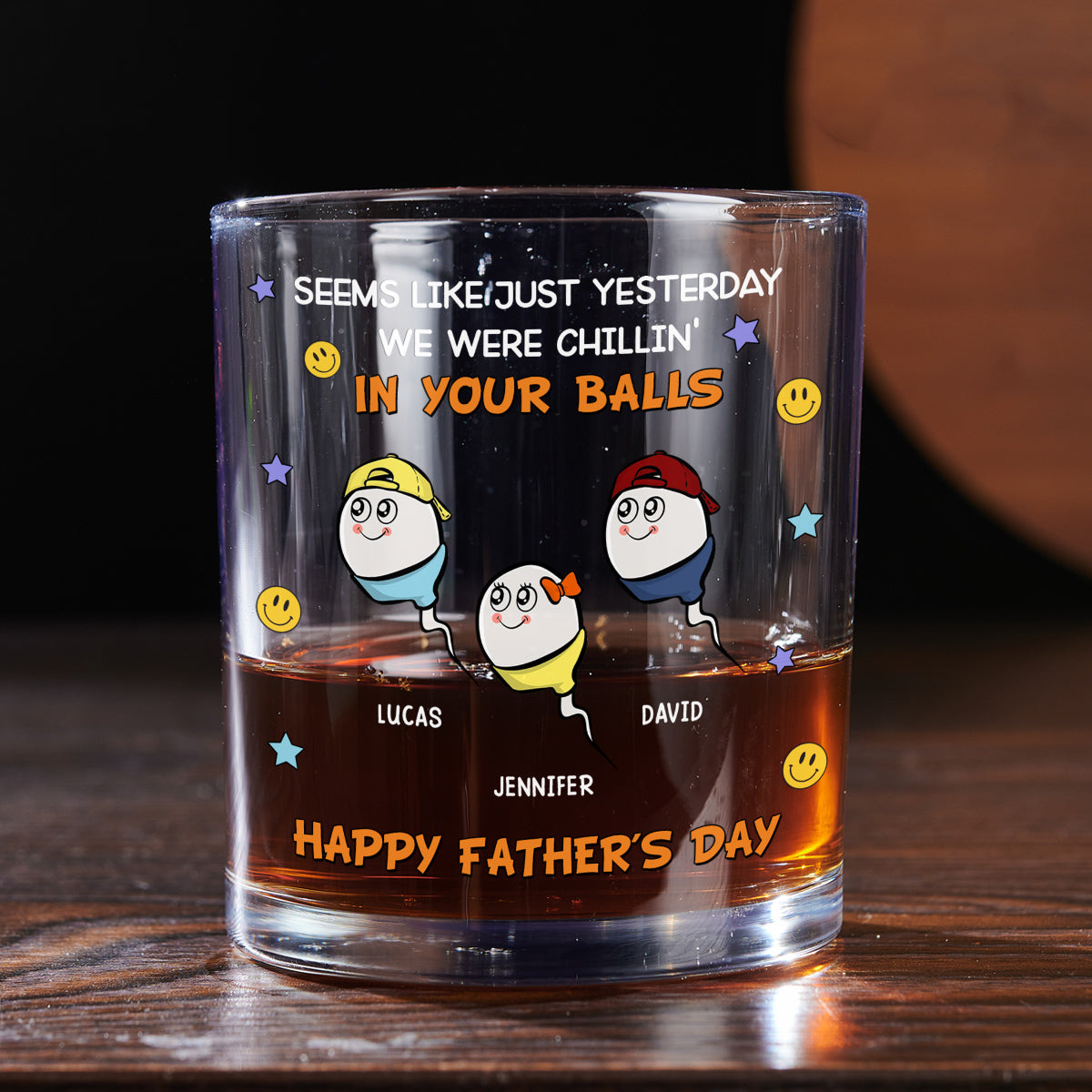 We Were Chilling - Personalized Custom Whiskey Glass
