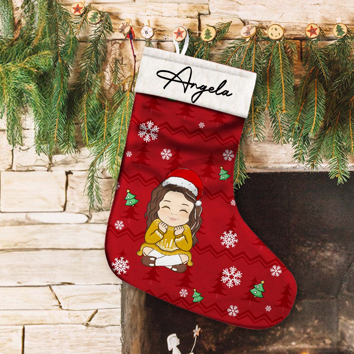 Family Christmas Stocking - Personalized Custom Christmas Stocking