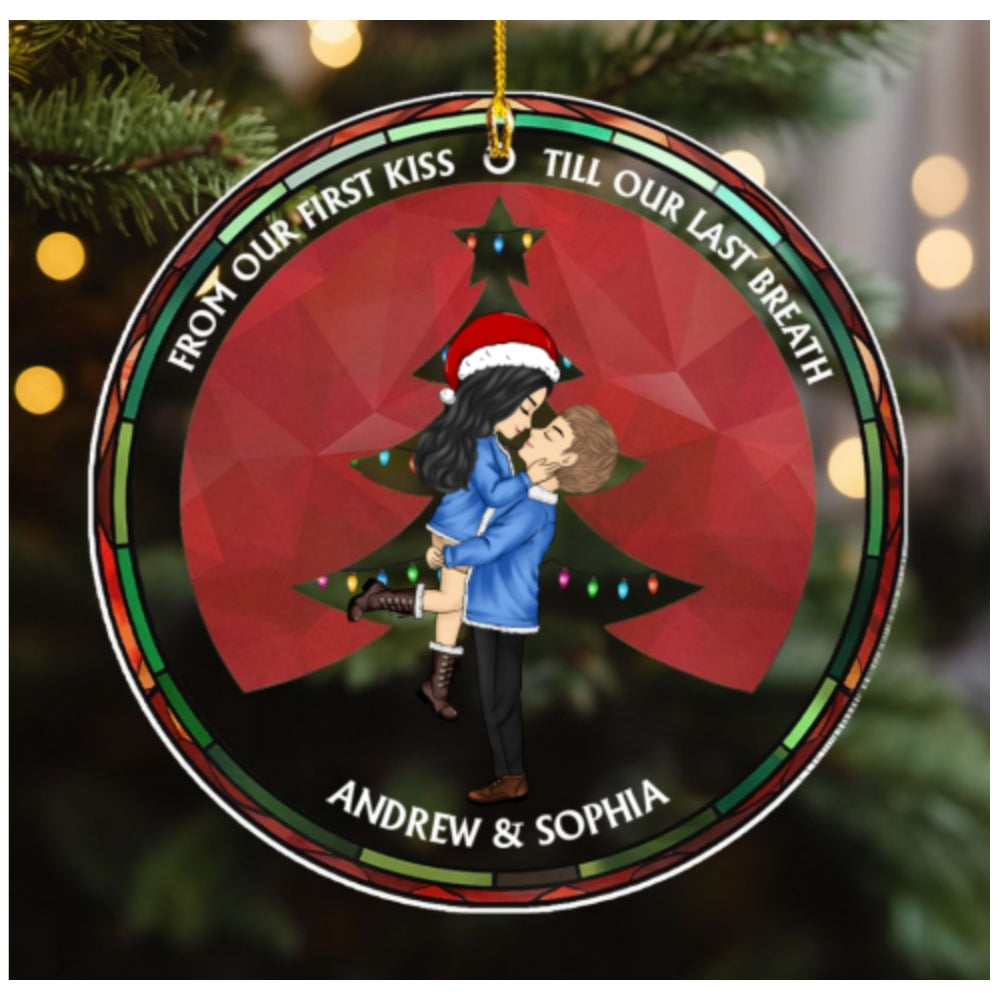 From Our First Kiss - Personalized Custom Acrylic Ornament