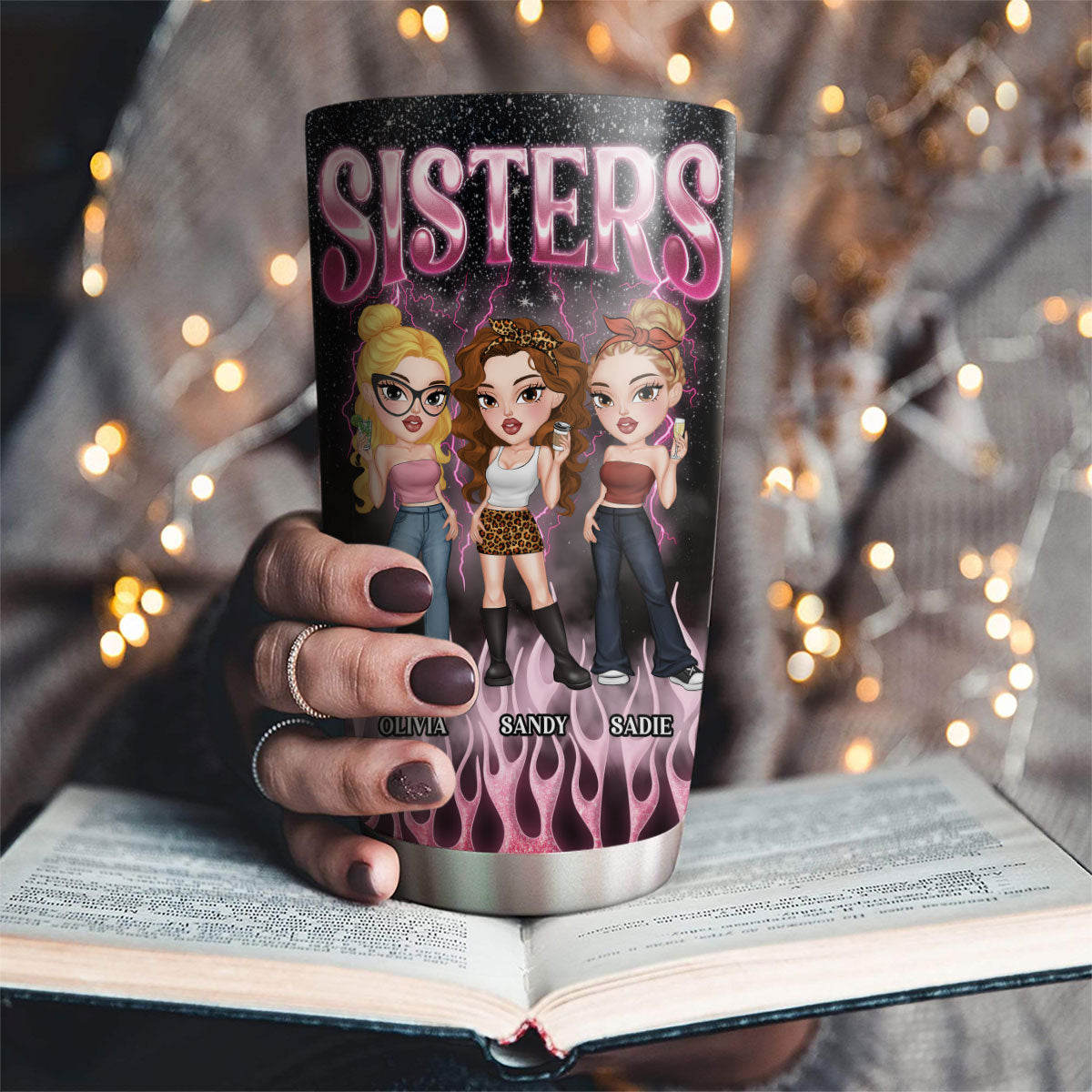 Besties Forever Cool Style - Personalized Custom Tumbler
