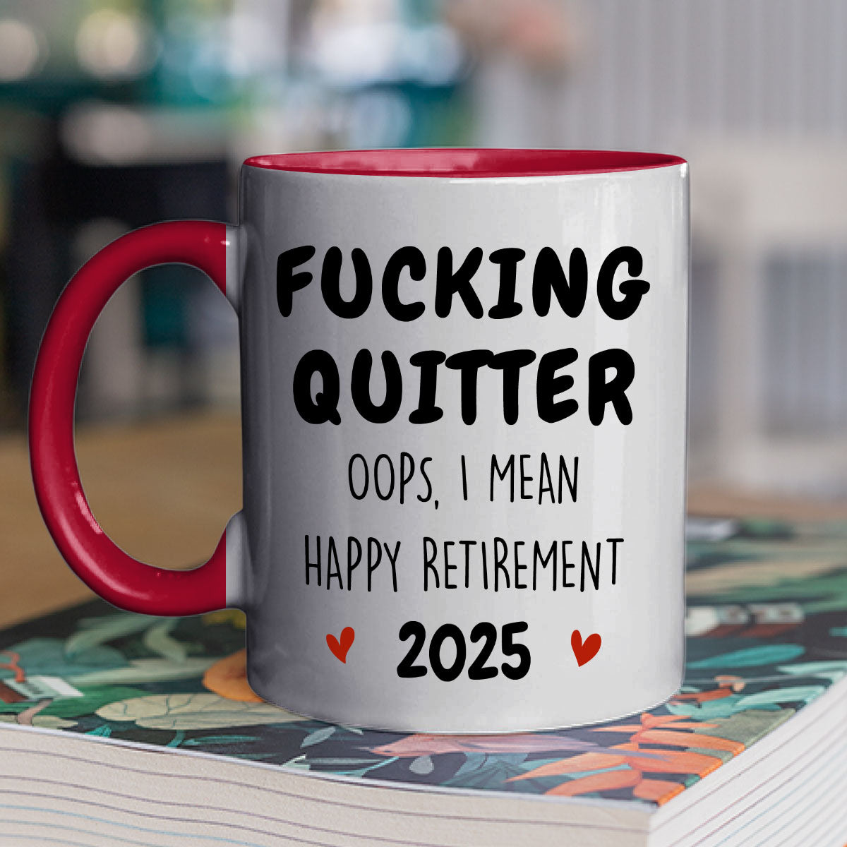 Left Job With Dignity - Personalized Custom Accent Mug