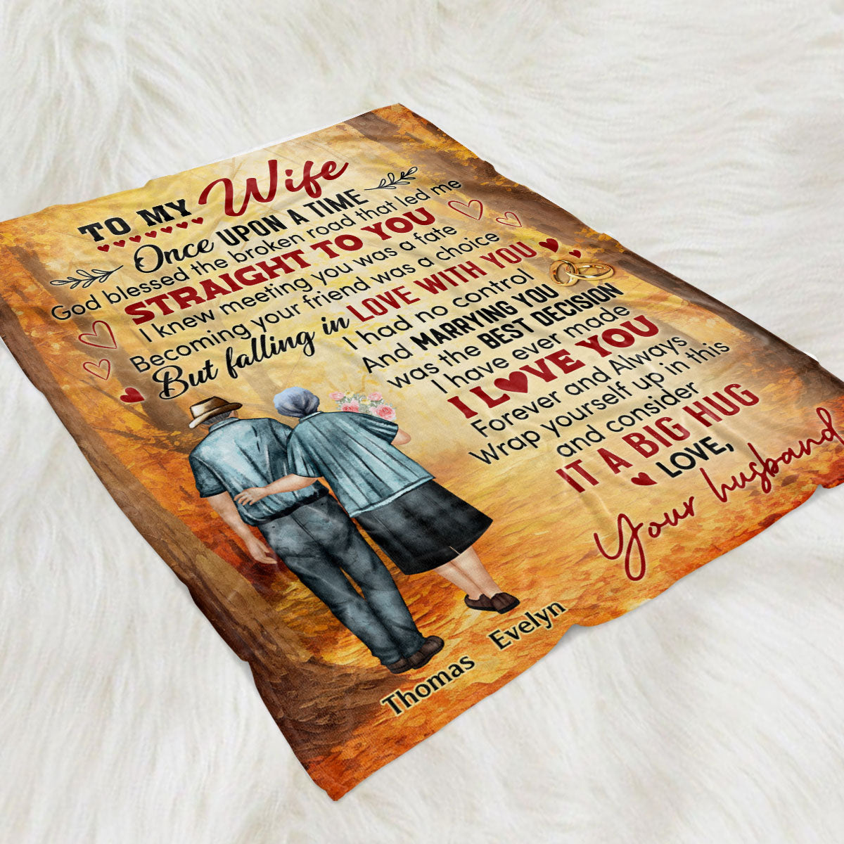 Once Upon A Time - Personalized Custom Fleece Blanket