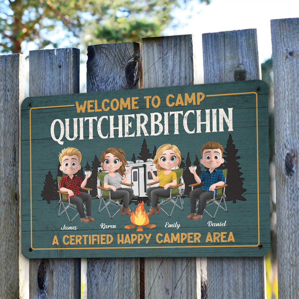 No Whining Is Allowed Here - Personalized Custom Metal Signs