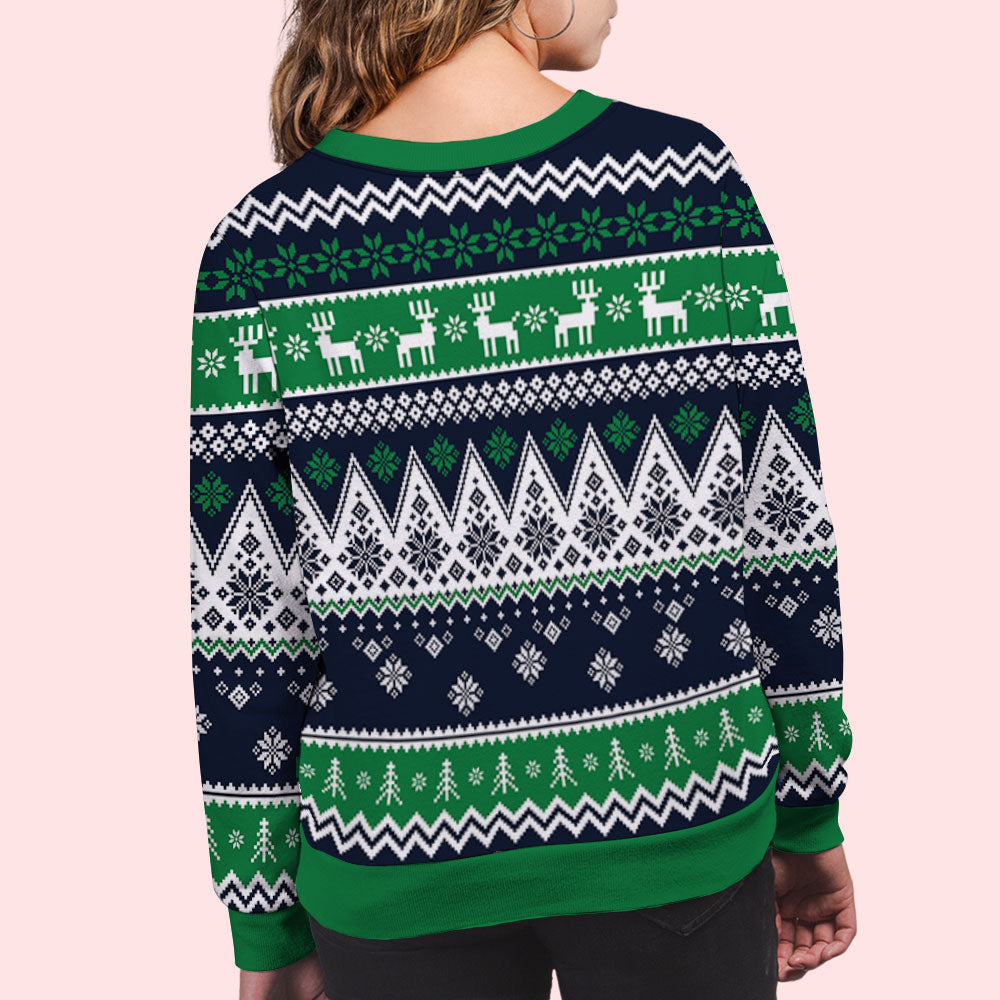 Annoying Each Other Cartoonized - Personalized Custom All-Over-Print Sweatshirt