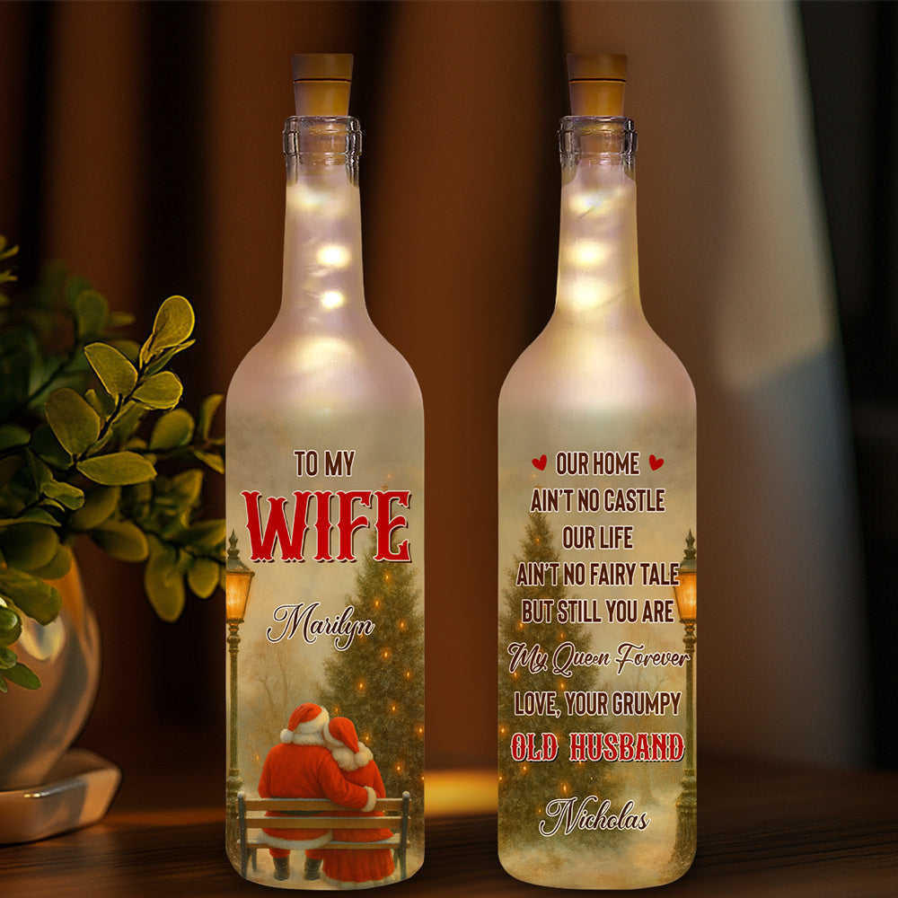 My Queen Forever - Personalized Custom Bottle Lamp