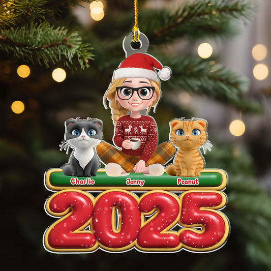 Me And My Cats - Personalized Custom Acrylic Ornament