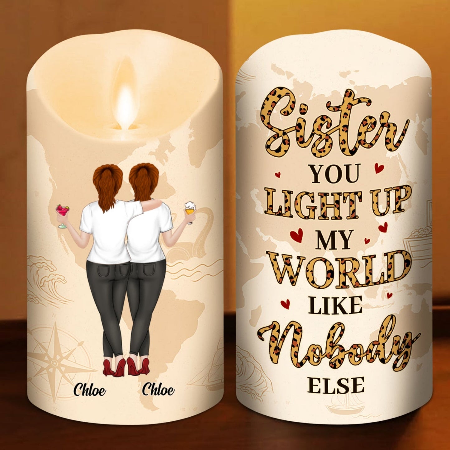 You Light Up Me - Personalized Custom LED Candle