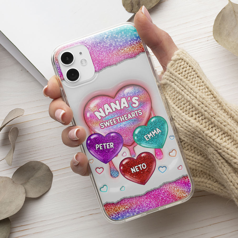 Grandma Love - Personalized Custom 3D Inflated Effect Phone Case