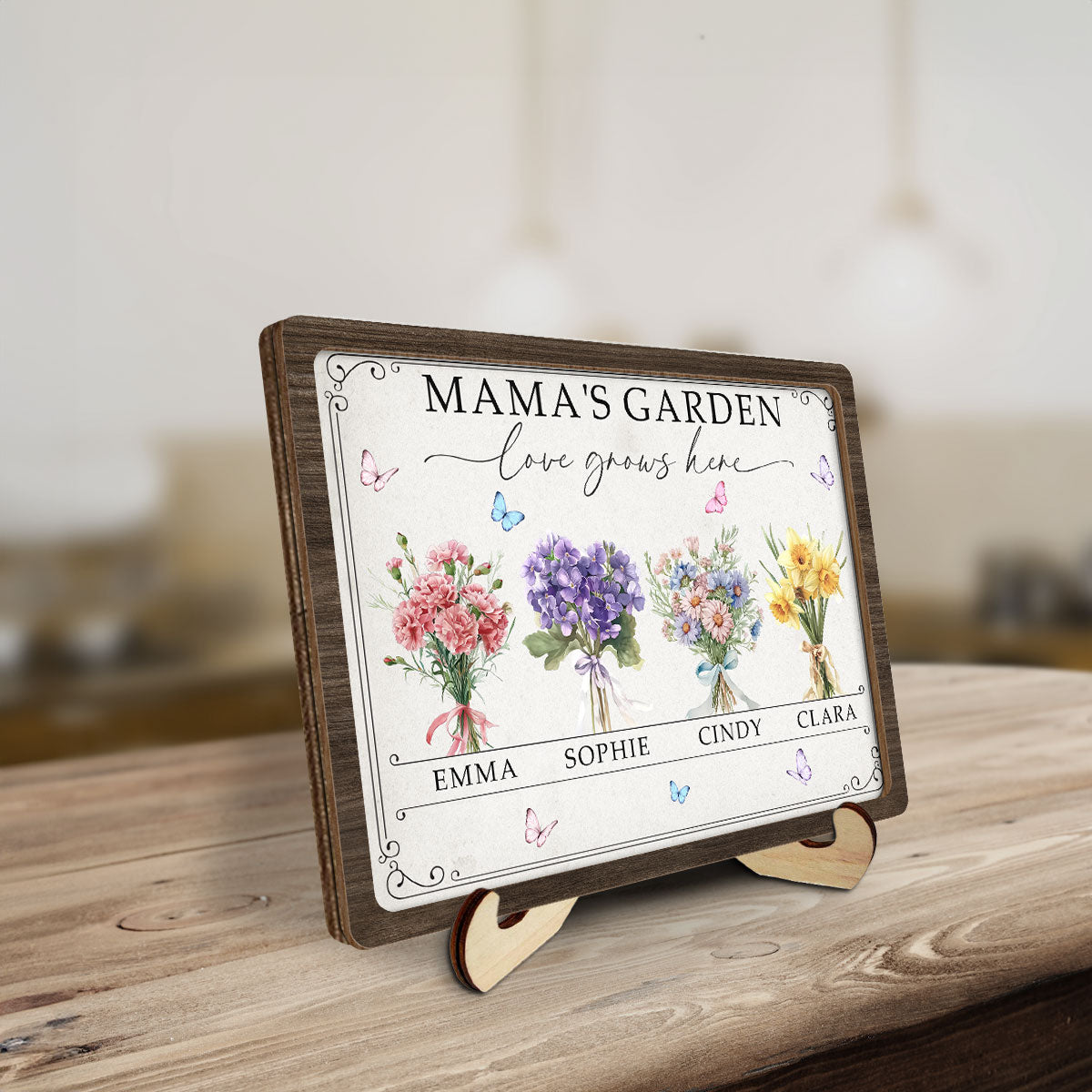Grandma Mom Garden - Personalized Custom Wooden Plaque