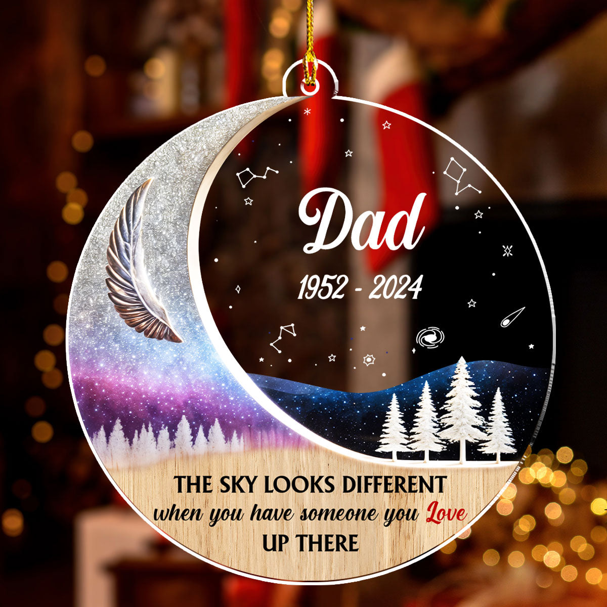 The Sky Looks Different - Personalized Custom Acrylic Ornament