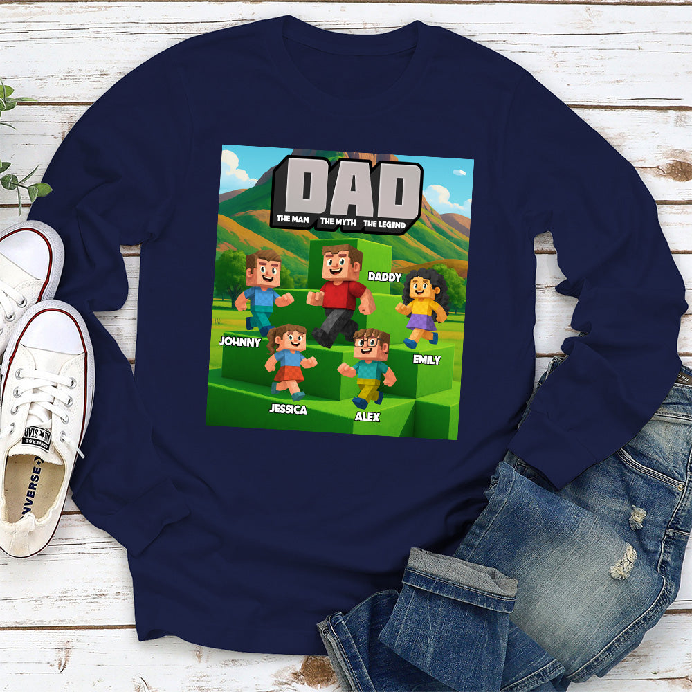 Blocky Dad - Personalized Custom Shirt