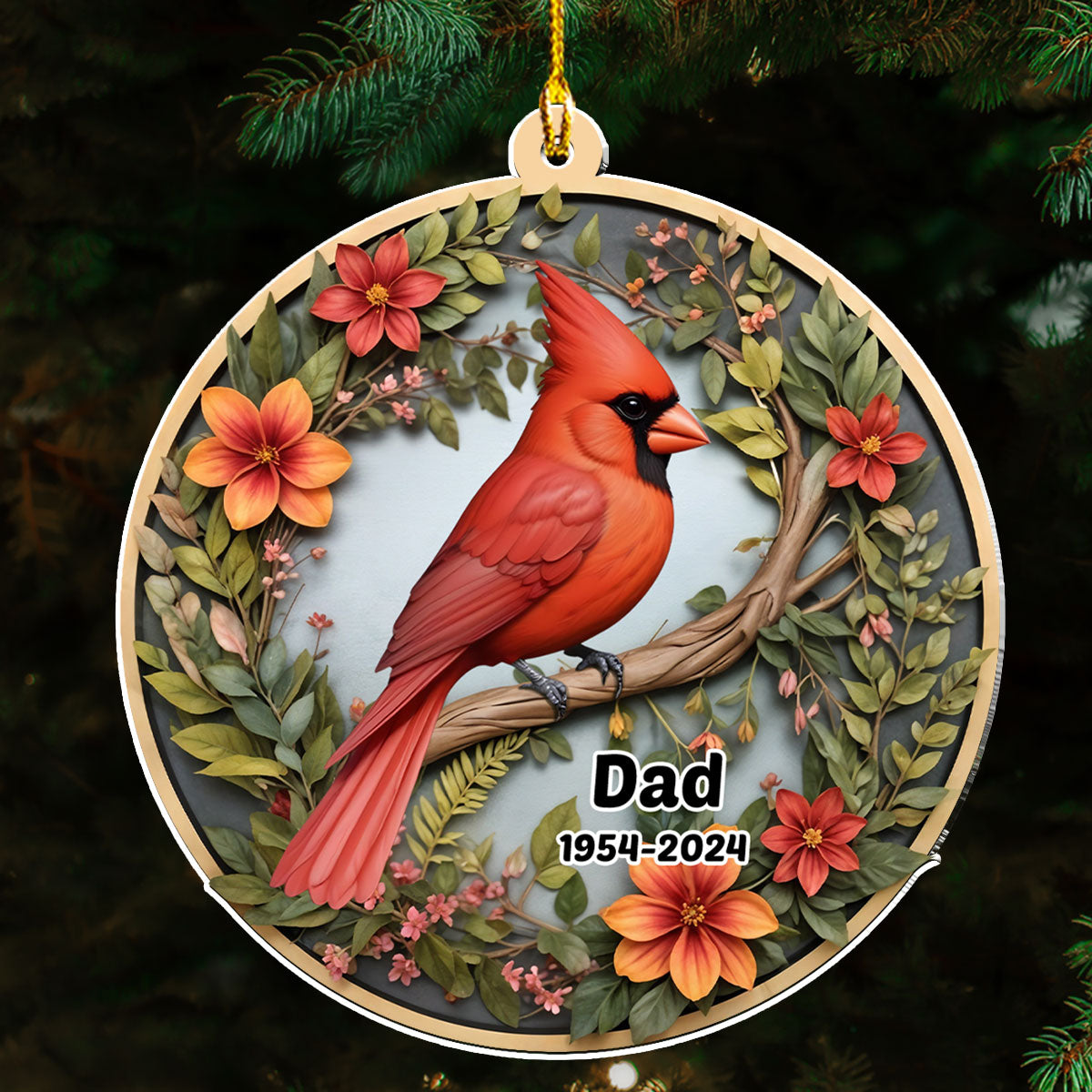 Cardinals Appear When Angels Are Near - Personalized Custom Acrylic Ornament