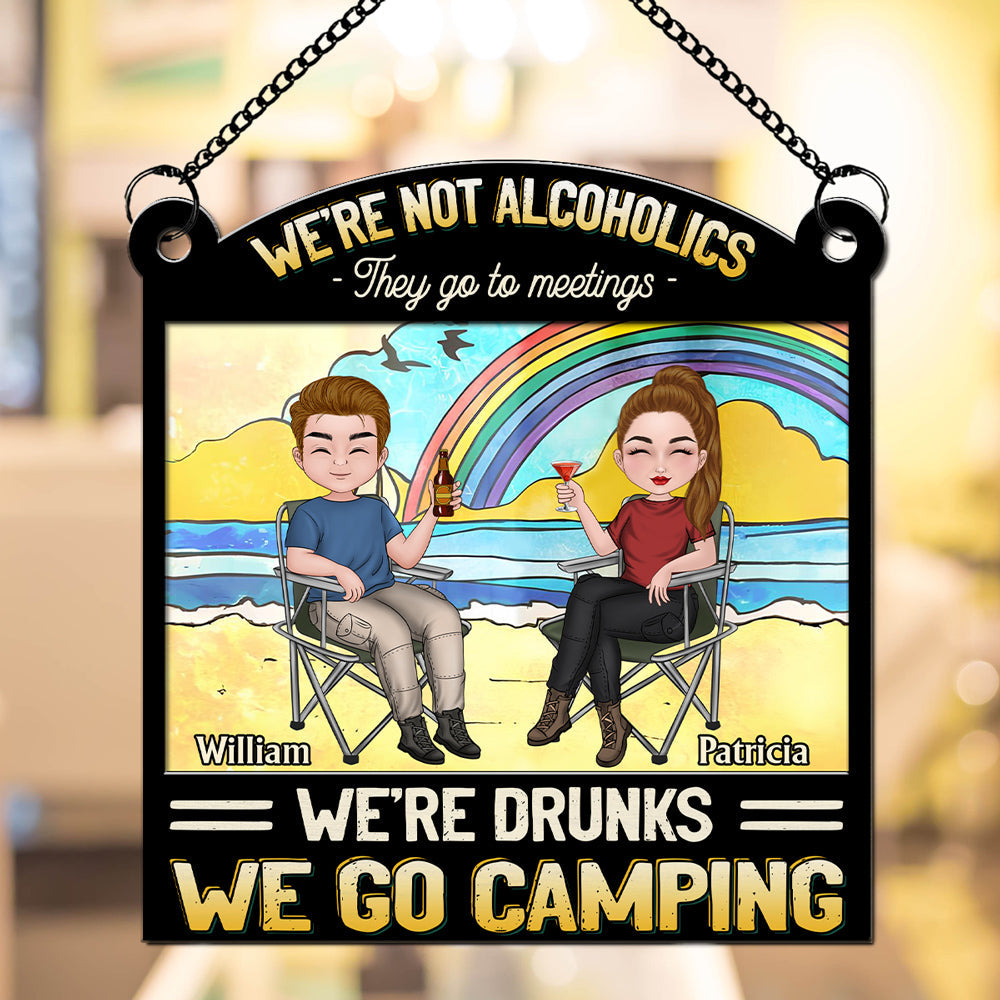 We Go Camping - Personalized Custom Suncatcher