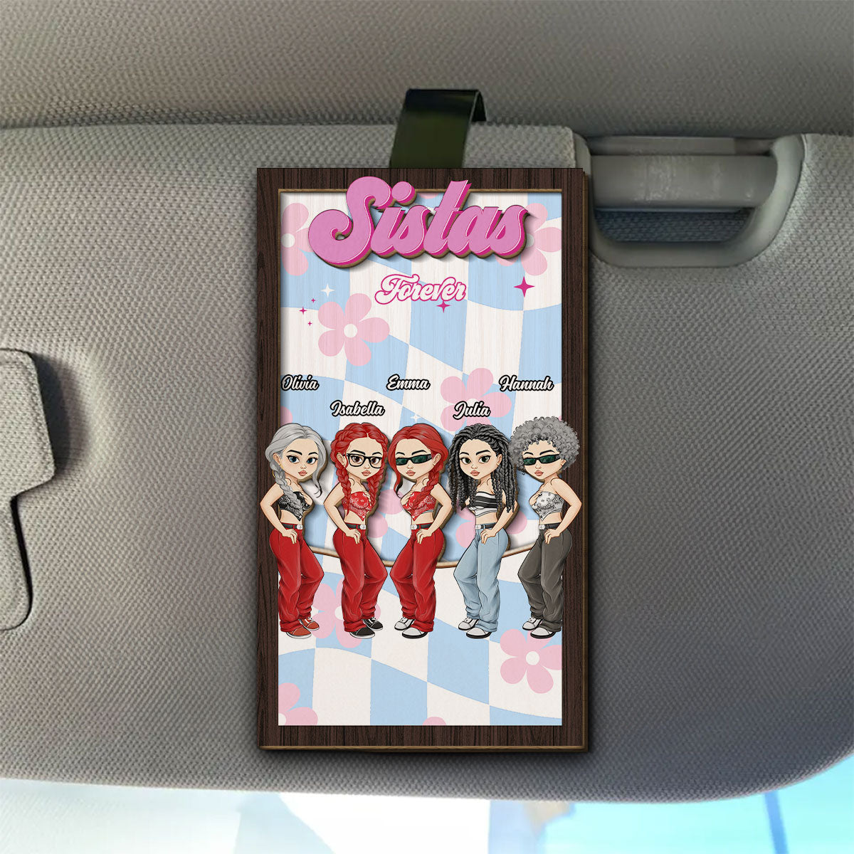 Bestie Forever - Personalized Custom Car Visor Clip