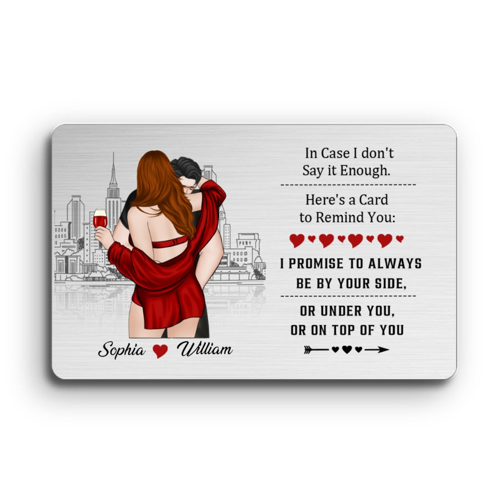 I Love You For Who You Are - Personalized Custom Wallet Card