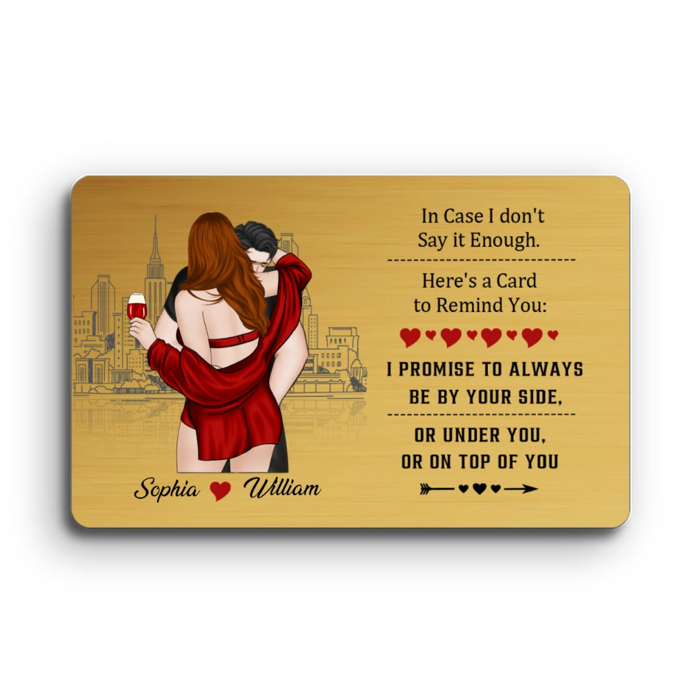 I Love You For Who You Are - Personalized Custom Wallet Card