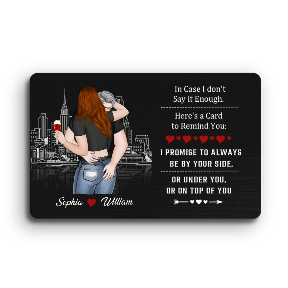 I Love You For Who You Are - Personalized Custom Wallet Card