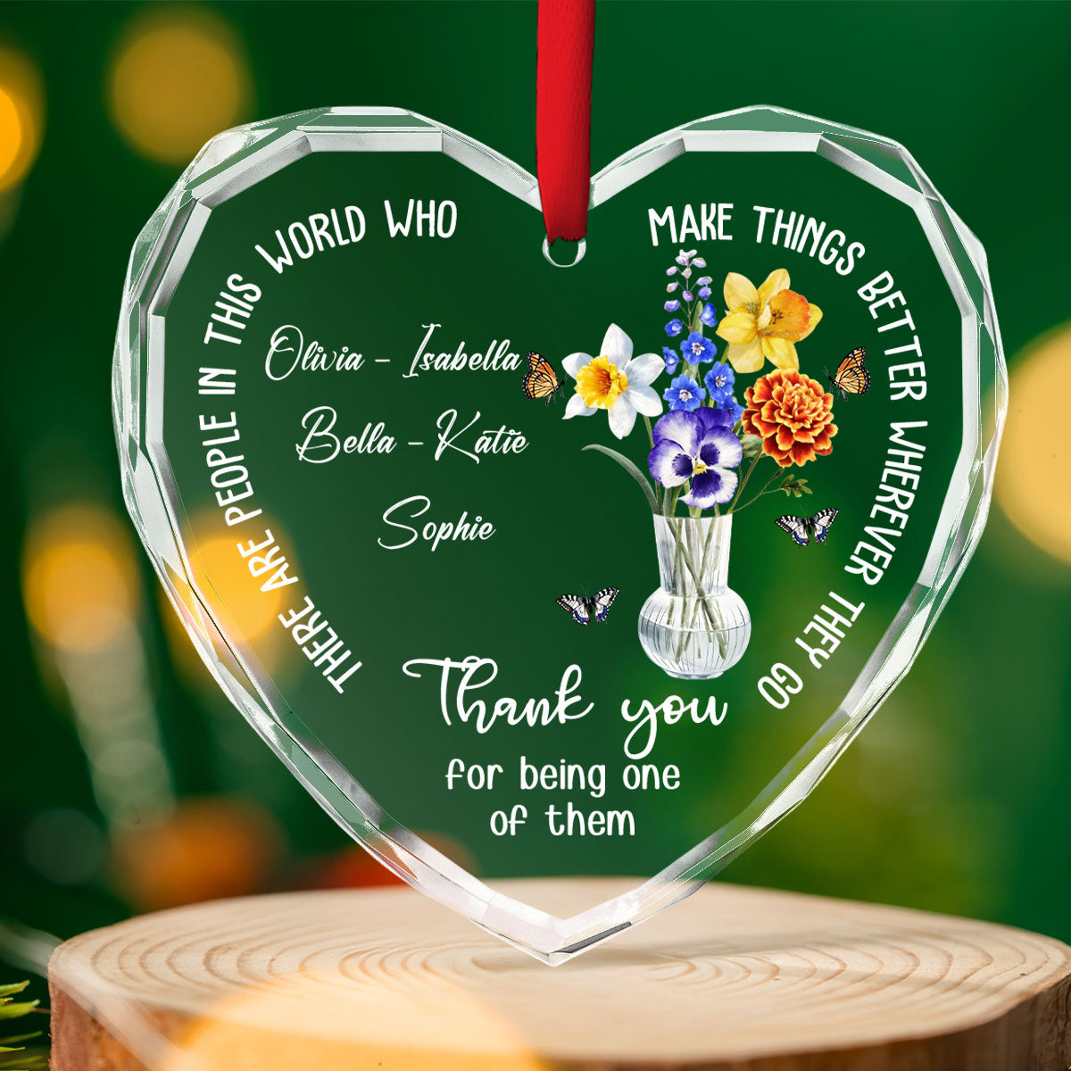 Thank You My Coworker - Personalized Custom Glass Ornament