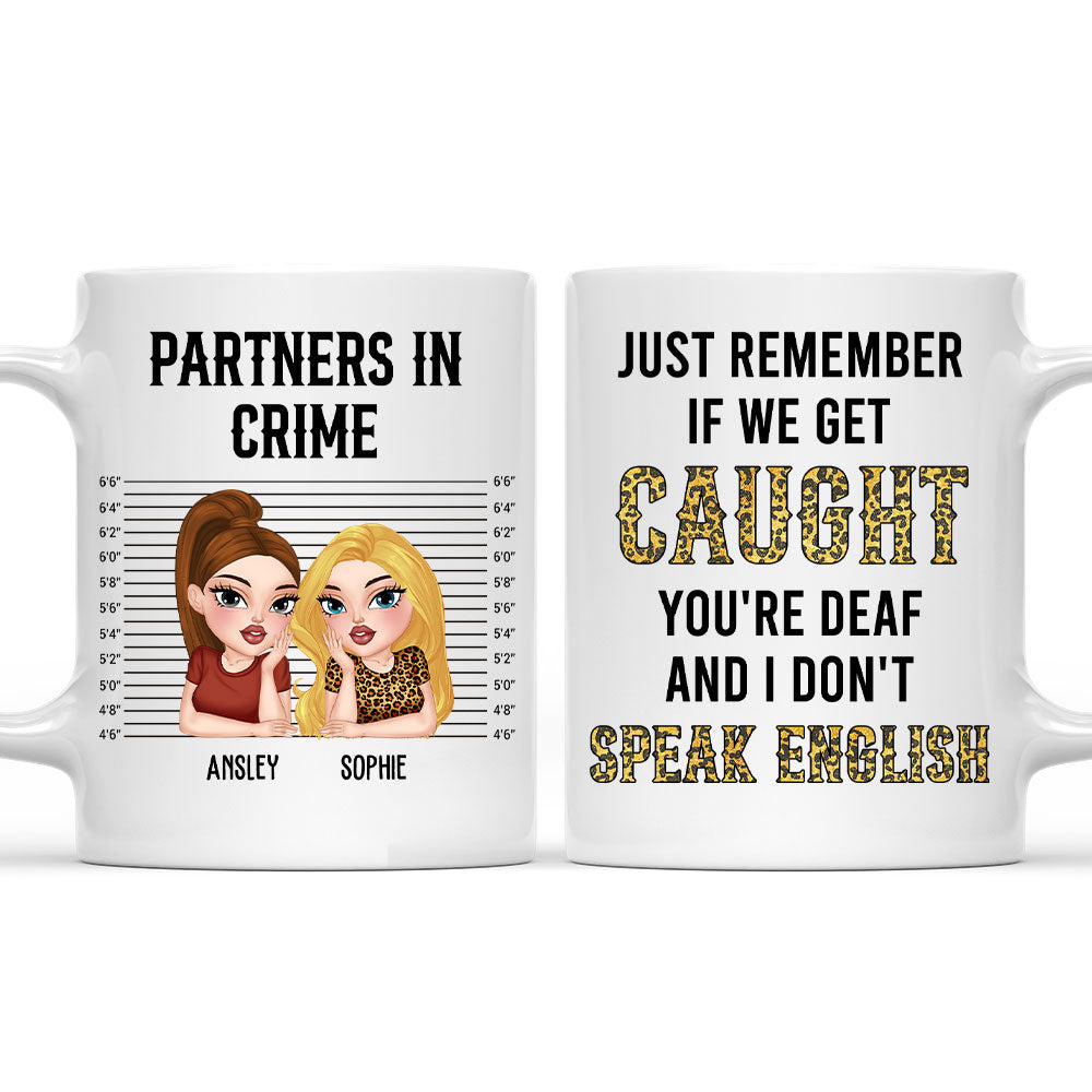 Partner In Crime Humor - Personalized Custom Coffee Mug