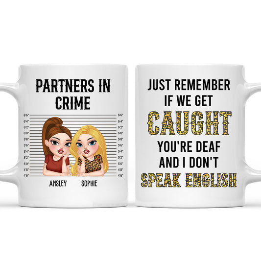 Partner In Crime Humor - Personalized Custom Coffee Mug