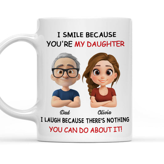 Lovely Daughter - Personalized Custom Coffee Mug