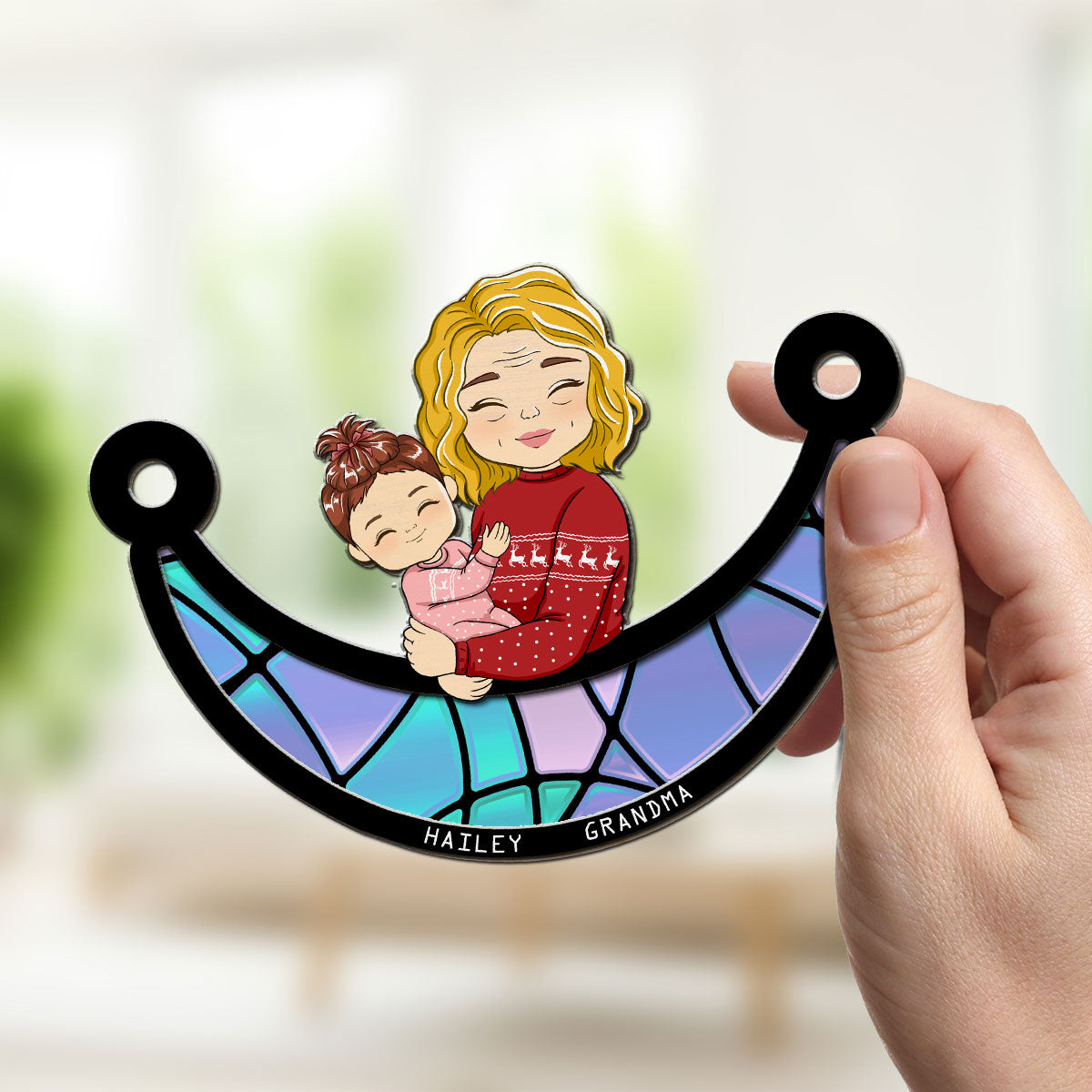Grandma Love - Personalized Custom Suncatcher
