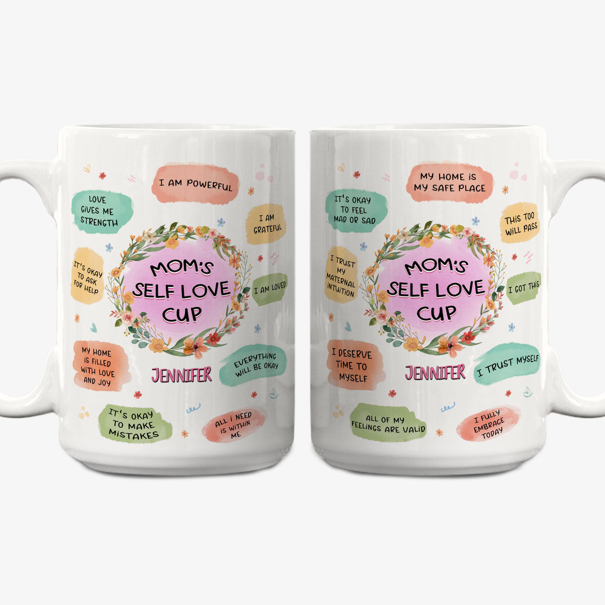 Mom Self Love Cup - Personalized Custom Coffee Mug