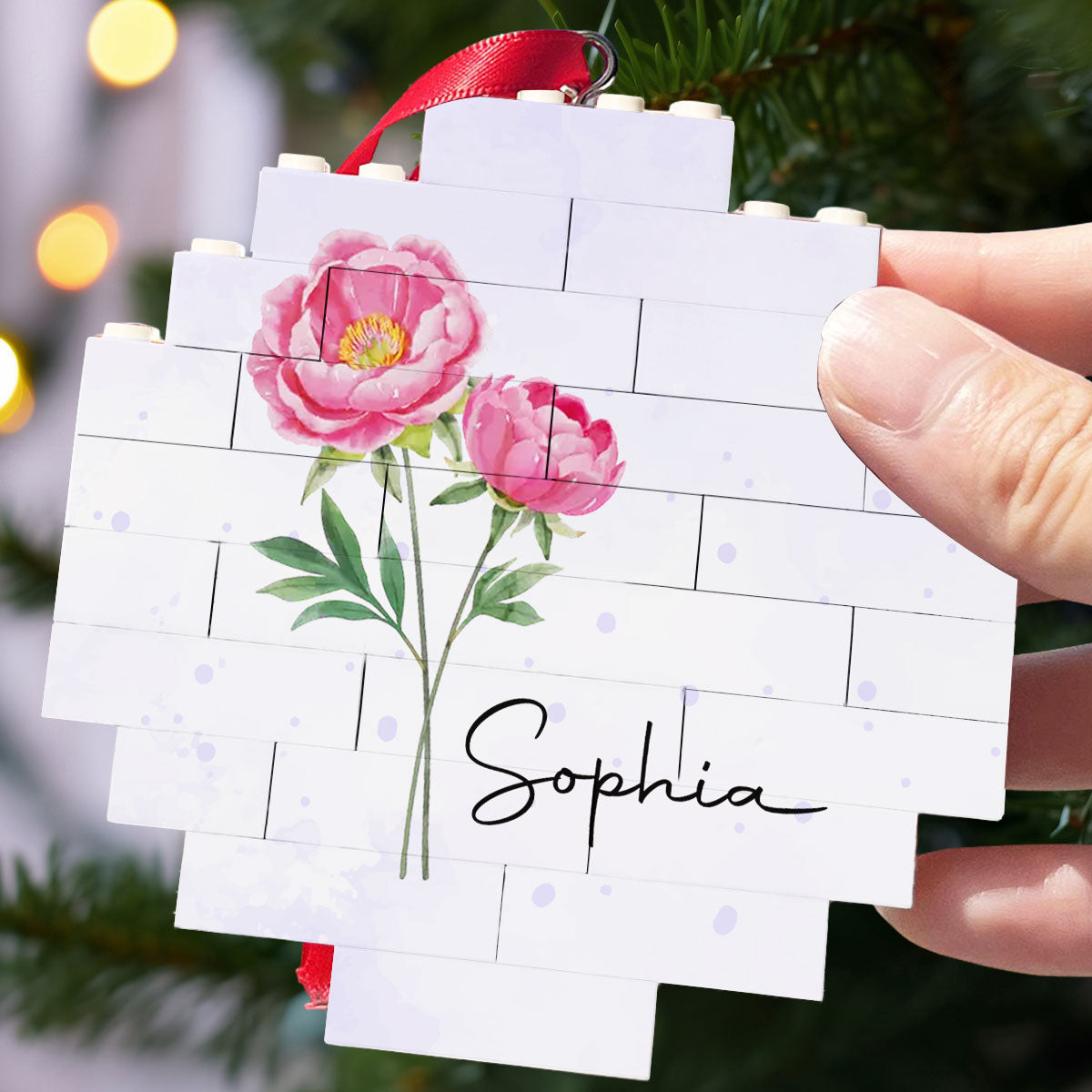 Flower Garden - Personalized Custom Puzzle Ornament