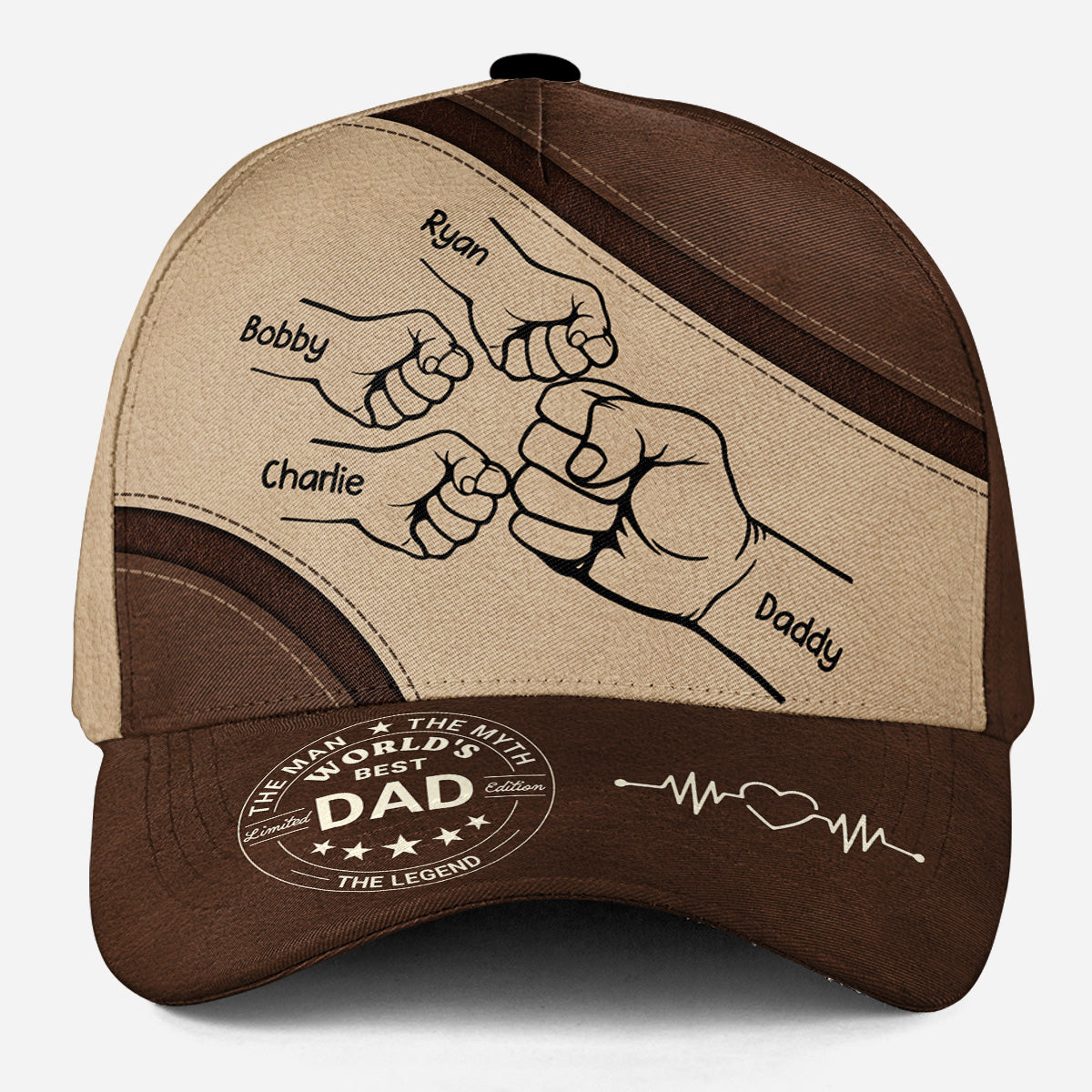 Best Dad in the World - Personalized Custom Classic Cap