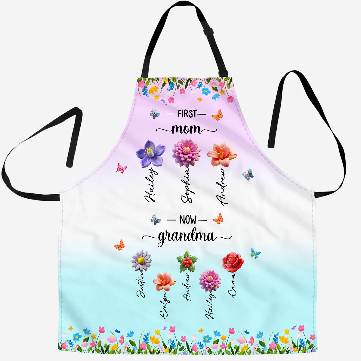 First Mom Now Grandma - Personalized Custom Apron