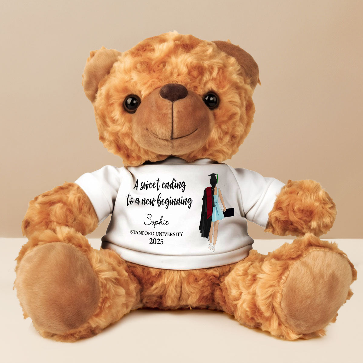 A Sweet Ending To A New Beginning - Personalized Custom Cuddle Bear