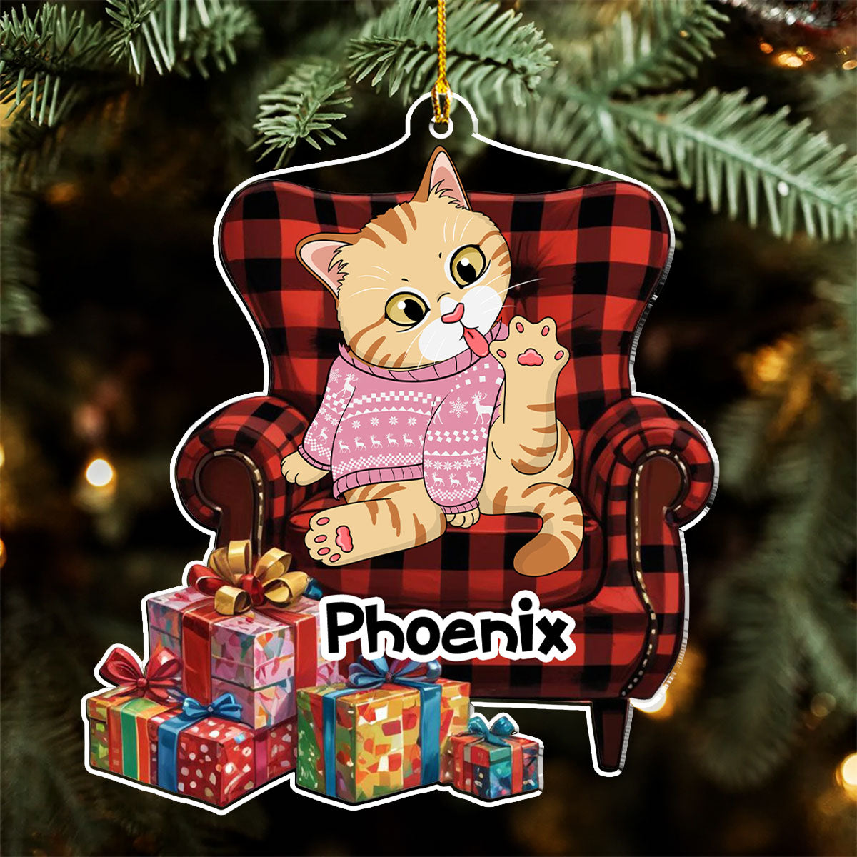 Whisker Wonderland - Personalized Custom Acrylic Ornament