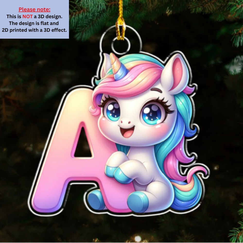 Alphabet Game Cartoon - Personalized Custom Acrylic Ornament