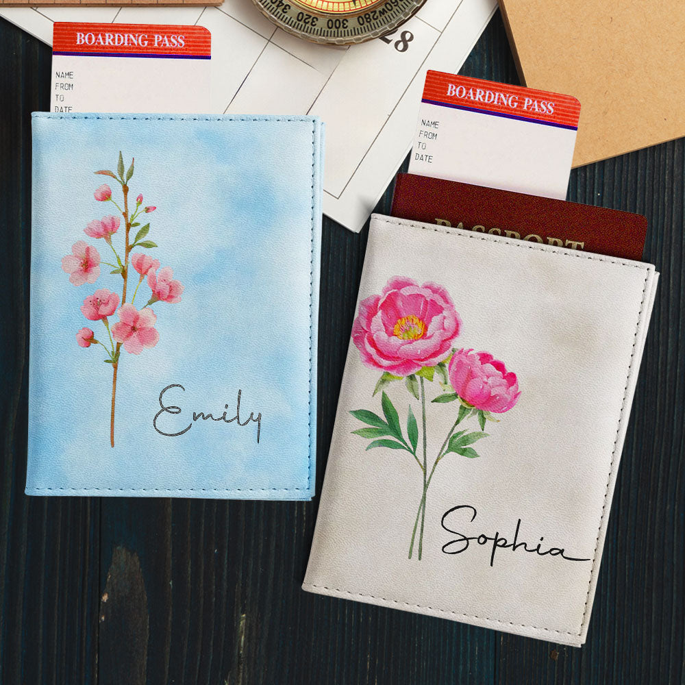 May You Blossom Like A Flower - Personalized Custom Passport Cover