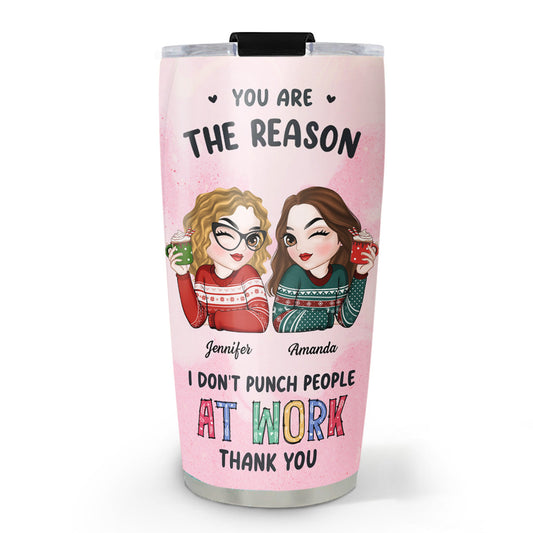 Friendships May Start At The Workplace - Personalized Custom Tumbler