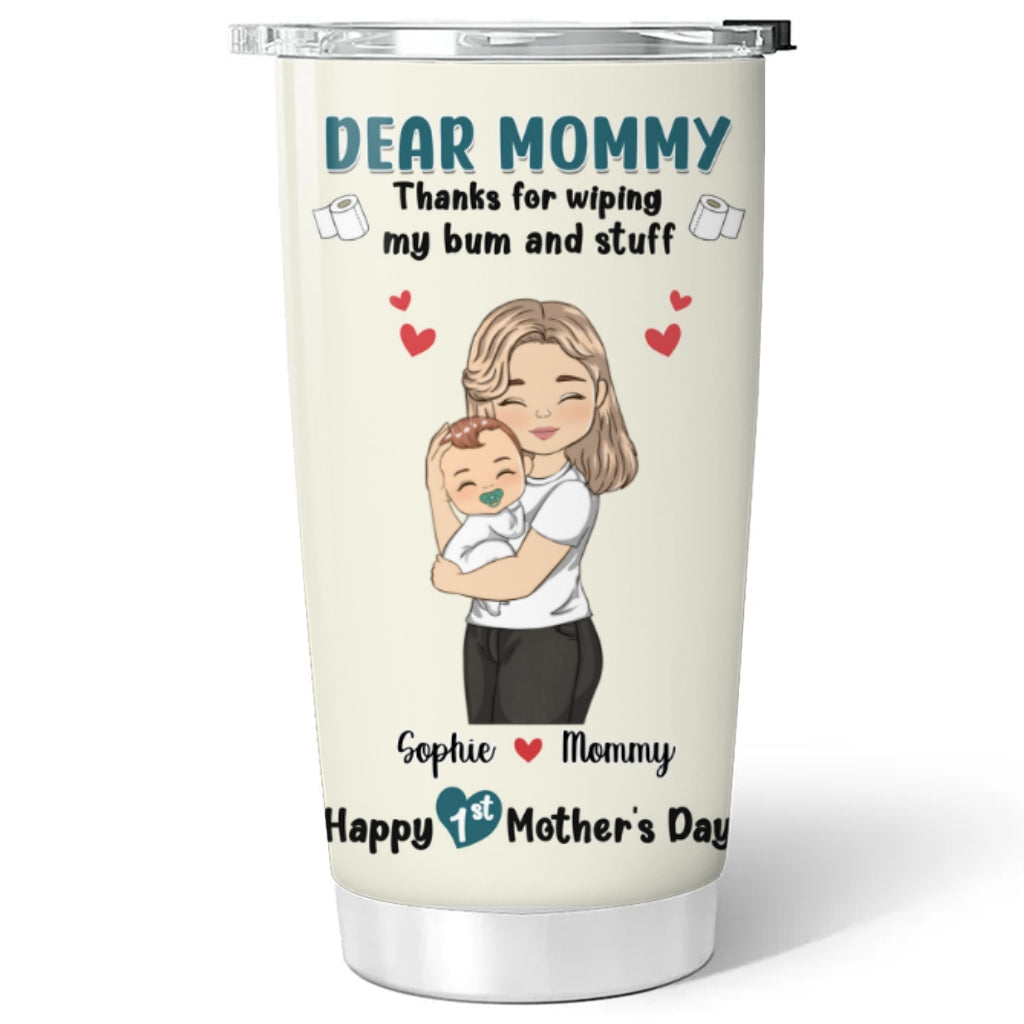 Thank You For 1st Mothers Day - Personalized Custom Tumbler