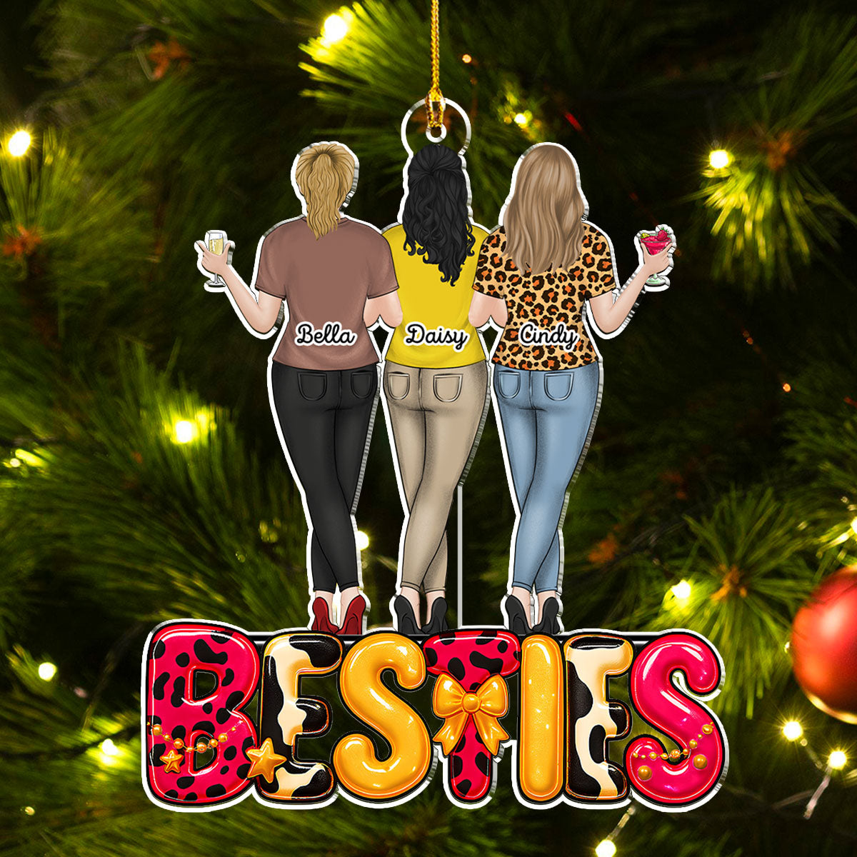 Special Friends Love - Personalized Custom Acrylic Ornament