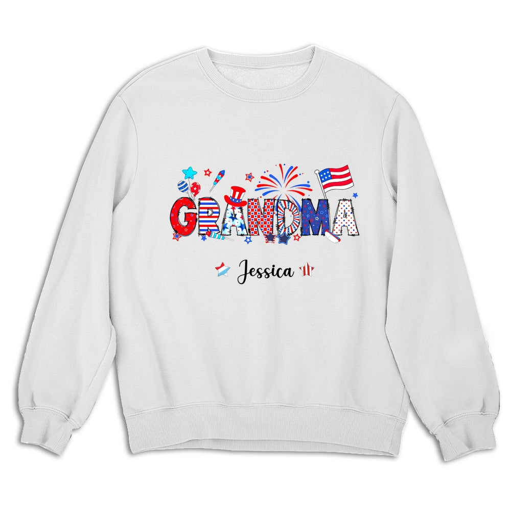 Grandma 4th Of July - Personalized Custom Shirt