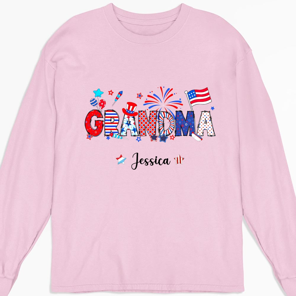 Grandma 4th Of July - Personalized Custom Shirt