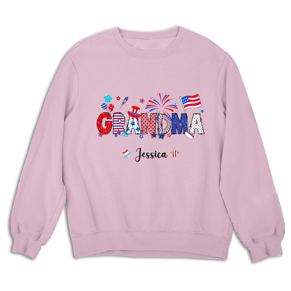 Grandma 4th Of July - Personalized Custom Shirt