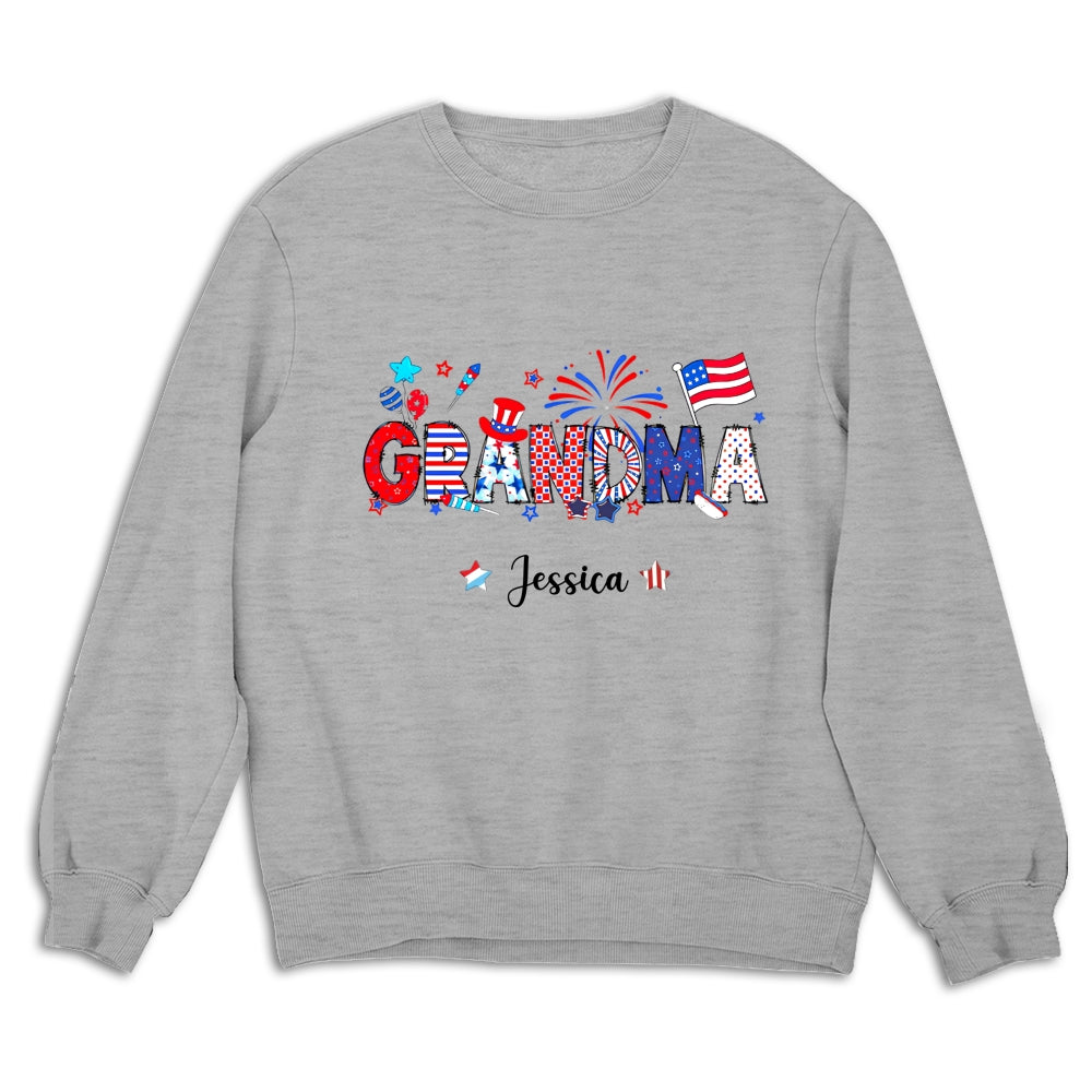 Grandma 4th Of July - Personalized Custom Shirt