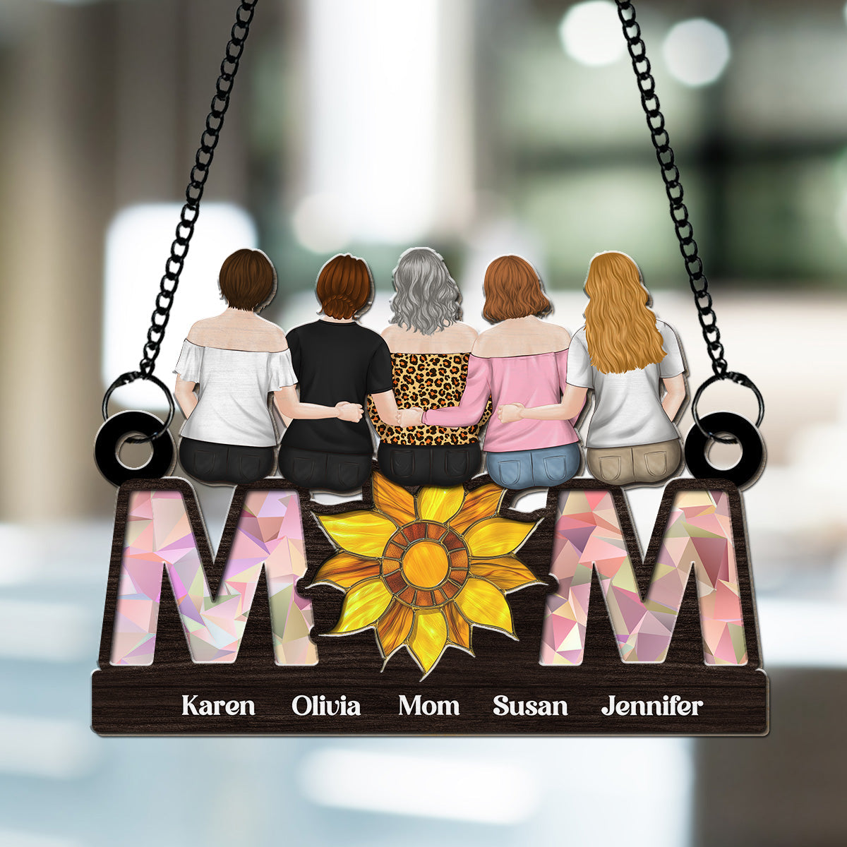Sunflower Love - Personalized Custom Suncatcher