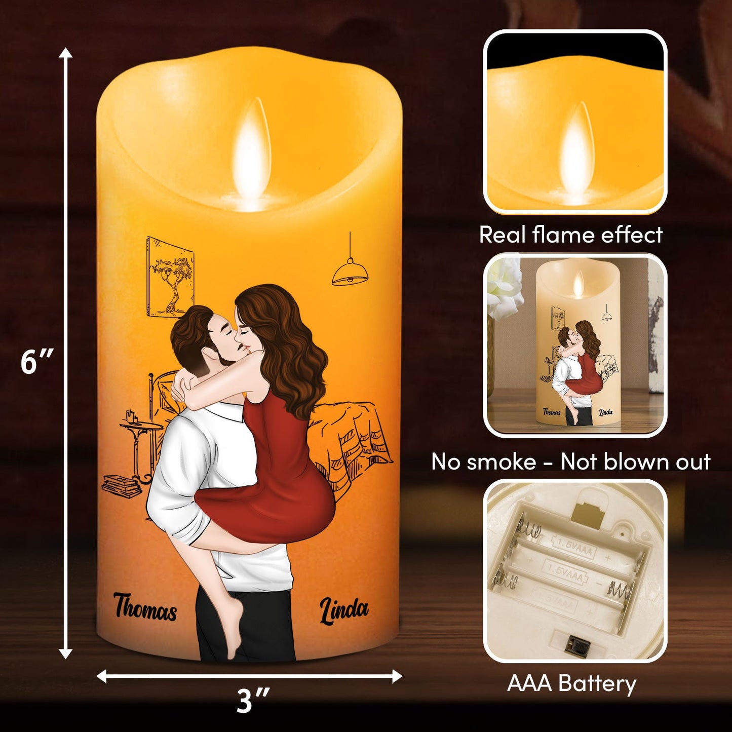 I Am Proud Of You - Personalized Custom LED Candle