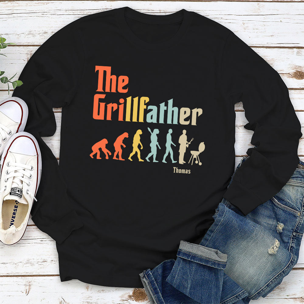Grilling Dad Evolution - Personalized Custom Shirt