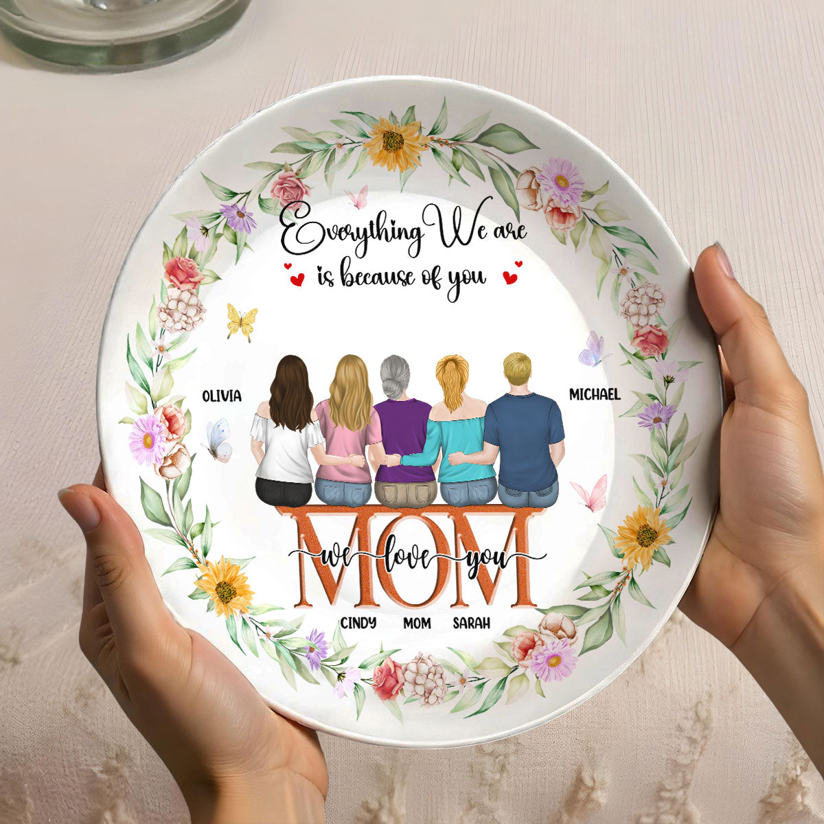 We Love You - Personalized Custom Plate