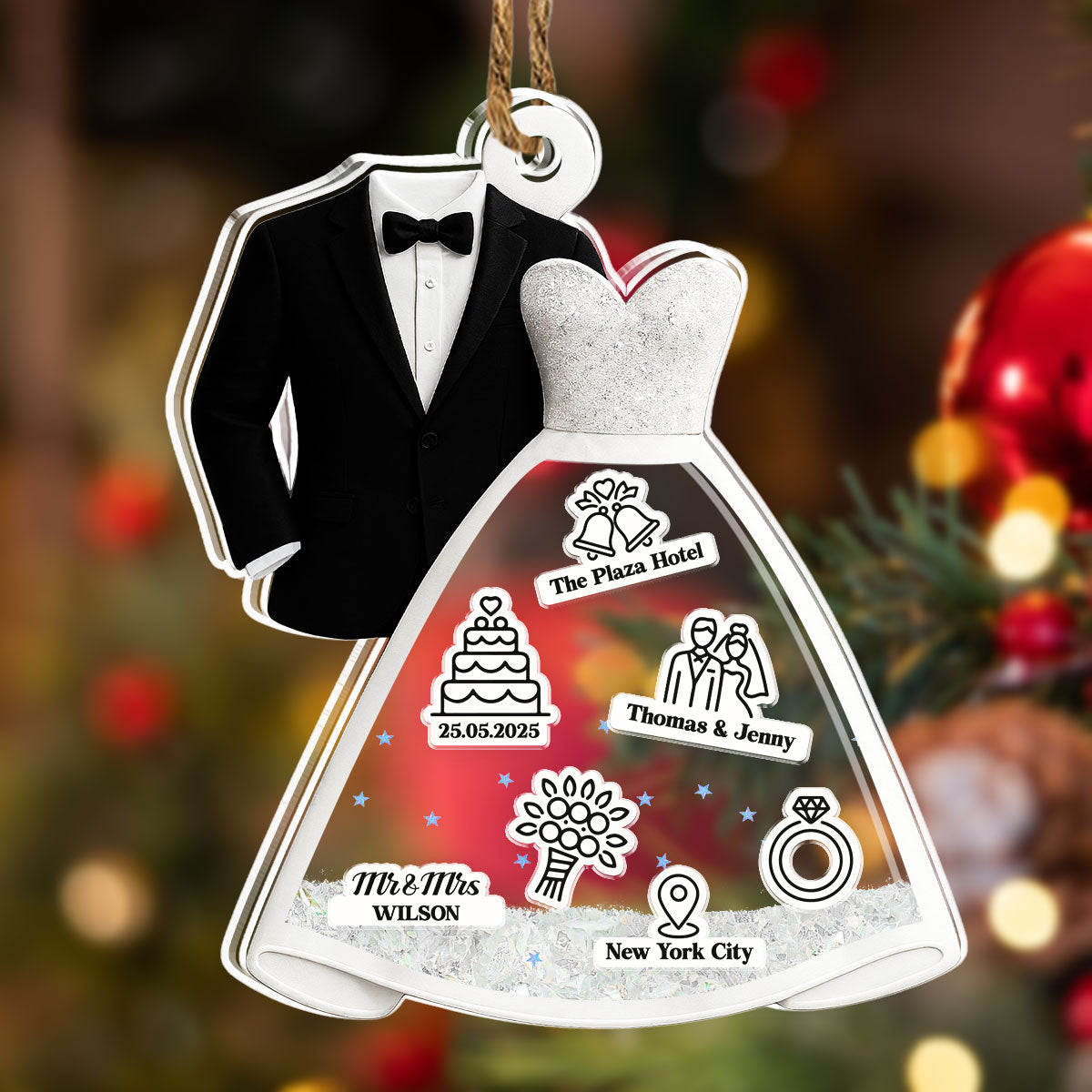 One Day To Day One - Personalized Custom Acrylic Shaker Ornament